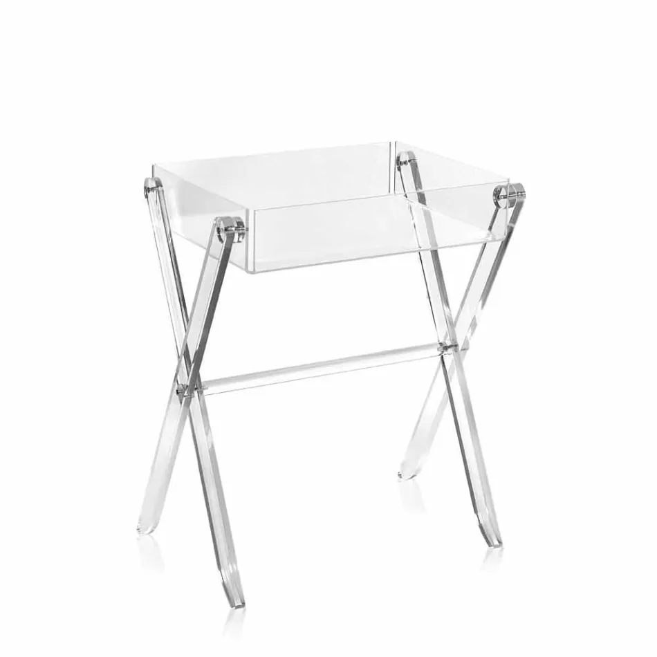 Masuta de cafea transparentă de design Lunchbox Olivia made in Italy Viadurini