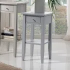 Masuta de cafea patrata cu raft patrat la diferite inaltimi Made in Italy - Apus Viadurini