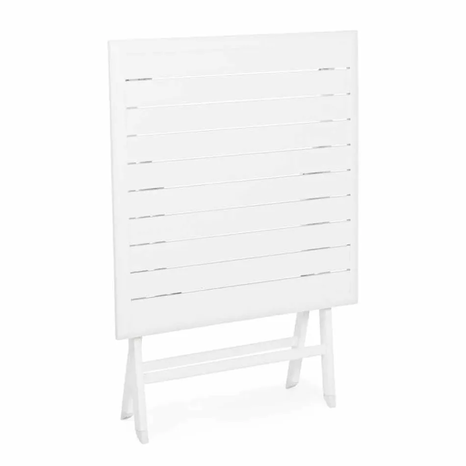 Măsuță de cafea pliabilă în aer liber, din aluminiu vopsit - Hunt Viadurini