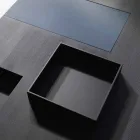 tabel dreptunghiular modern cu built-in tăvi amovibile Iris Viadurini