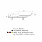 tabel dreptunghiular modern cu built-in tăvi amovibile Iris Viadurini