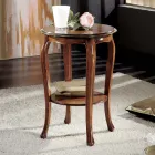 Masuta de cafea rotunda cu picioare de fag Made in Italy - Ecade Viadurini