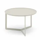 Masă rotundă de cafea în aer liber, din cânepă sau noroi - Stephane Viadurini