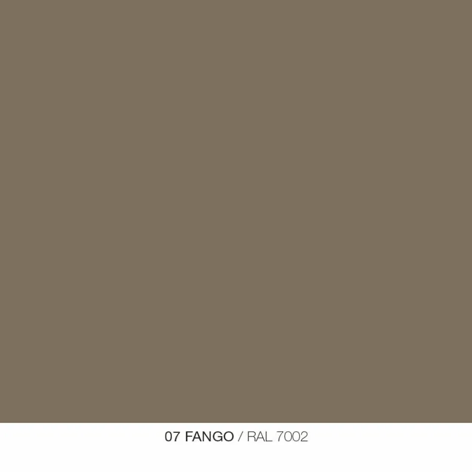 Masă de cafea rotundă pentru sufragerie în aer liber, din grafit sau noroi - Stephane Viadurini