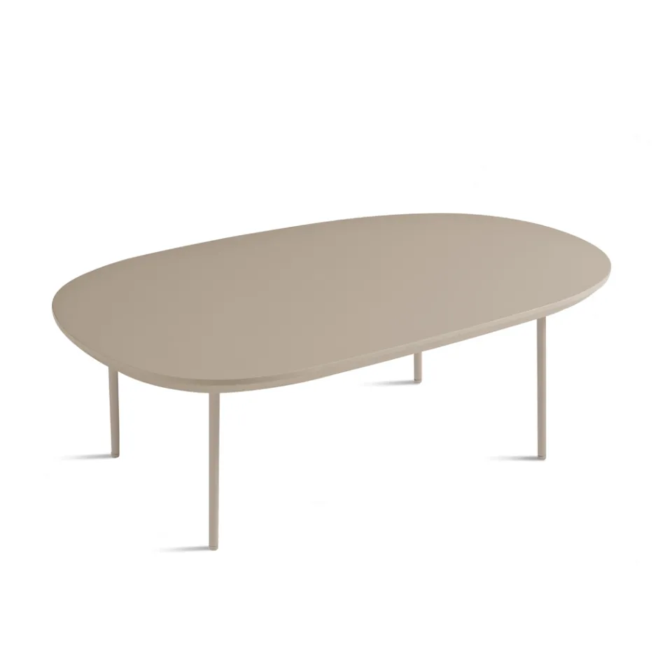 Masă de cafea din MDF modelat, disponibilă în două dimensiuni și mai multe culori - Navis Viadurini