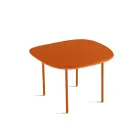 Masă de cafea din MDF modelat, disponibilă în două dimensiuni și mai multe culori - Navis Viadurini