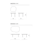 Masă de cafea din MDF modelat, disponibilă în două dimensiuni și mai multe culori - Navis Viadurini