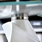 Masuta de cafea cu blat din sticla cu serigrafie Made in Italy - Campari Viadurini