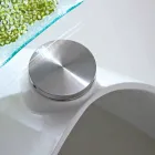 Masuta de cafea cu blat din sticla cu serigrafie Made in Italy - Campari Viadurini