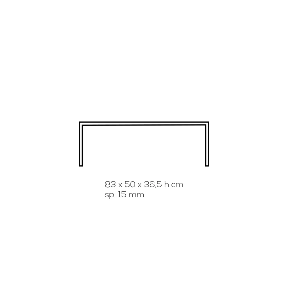 Masuta de cafea din cristal acrilic transparent pliata manual - Crosto Viadurini