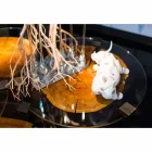 Măsuță de cafea din lemn și oțel cu picioare metalice Made in Italy - Damasc Viadurini