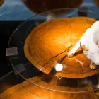 Măsuță de cafea din lemn și oțel cu picioare metalice Made in Italy - Damasc Viadurini