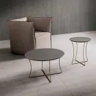 Măsuță de cafea din metal vopsit cu blat Hpl Made in Italy - Numbo Viadurini