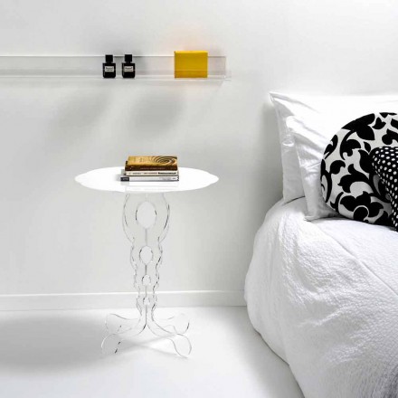 alb rotunde cu diametrul de masă 50cm design modern Janis, made in Italy Viadurini