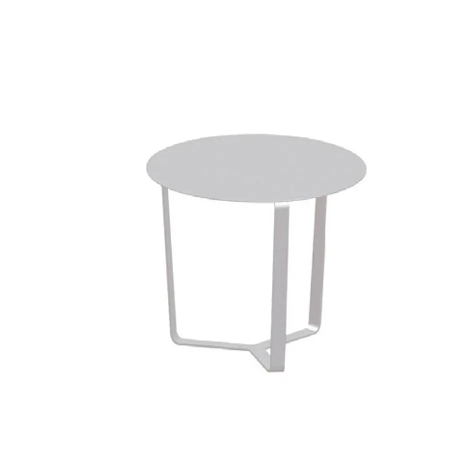 Masuta de cafea rotunda de exterior din aluminiu acoperit cu pulbere epoxidica - Mitch Viadurini