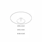 Masă de cafea rotundă din sticlă extra-clară - Giovannino Viadurini