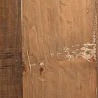 Masuta de cafea rotunda din lemn reciclat si otel alb sau gri - Genoveffa Viadurini