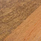 Masuta de cafea rotunda din lemn reciclat si otel alb sau gri - Genoveffa Viadurini