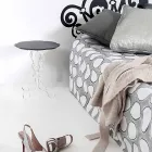 Masuta de cafea rotunde cu diametrul de 36 cm, negru Janis design modern, realizat în Italia Viadurini