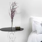 Masuta de cafea rotunde cu diametrul de 50 cm, negru Janis design modern, realizat în Italia Viadurini