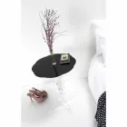 Masuta de cafea rotunde cu diametrul de 50 cm, negru Janis design modern, realizat în Italia Viadurini