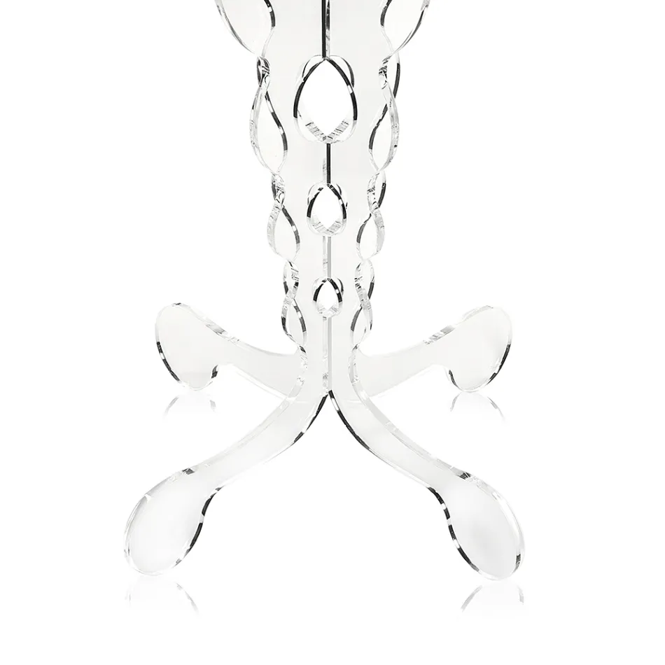 roșu masă rotundă cu diametrul de 36 cm, un design modern, Janis, made in Italy Viadurini