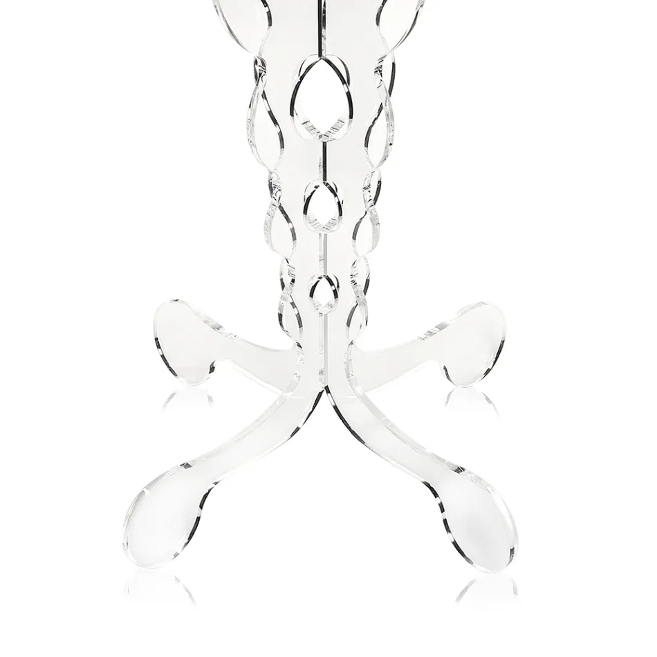 roșu cu diametrul de 50 cm, masa rotunda design modern Janis, made in Italy Viadurini