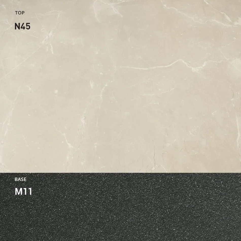 Masuta de cafea transformabila cu inaltime reglabila pana la 82 cm Made in Italy - Roata Viadurini