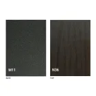 Masuta de cafea transformabila cu blat din lemn si baza metalica Made in Italy - Peach Viadurini