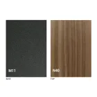 Masuta de cafea transformabila cu blat din lemn si baza metalica Made in Italy - Peach Viadurini