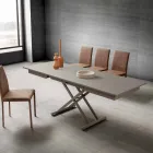 Masă de cafea transformabilă în sufragerie în Fenix și metal Made in Italy - Chiano Viadurini