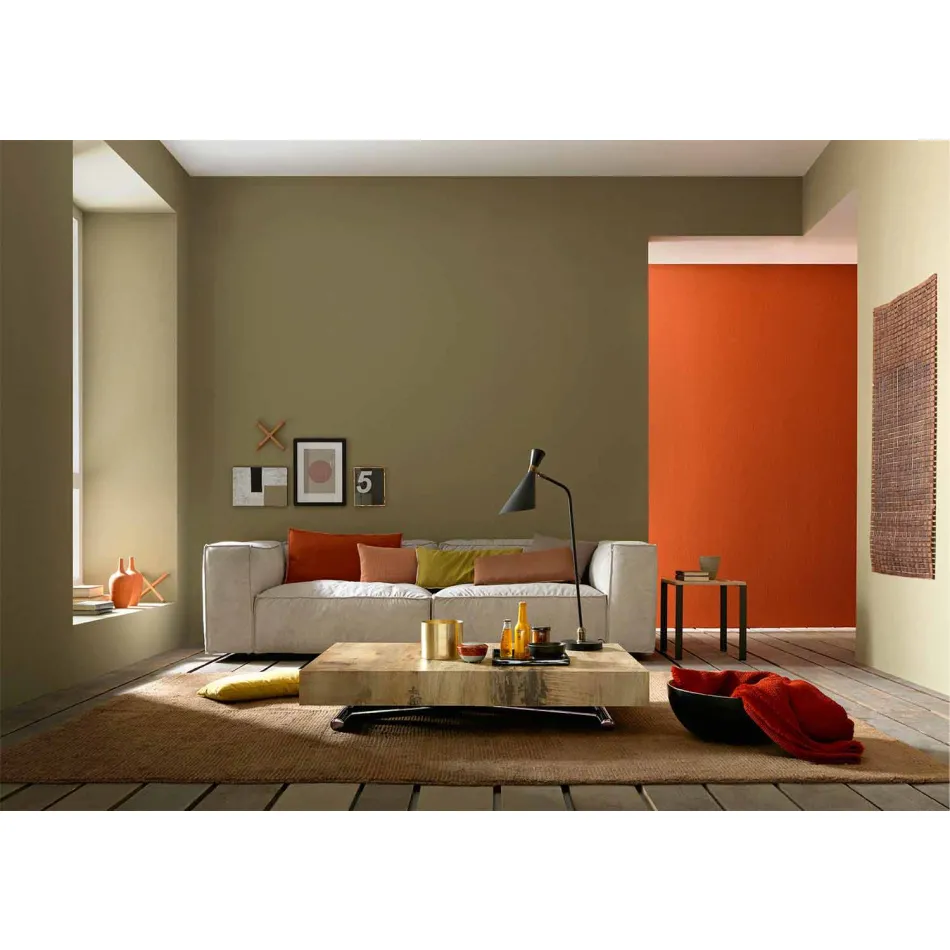 Măsuță de cafea transformabilă din lemn și metal negru, fabricată în Italia - Niverio Viadurini