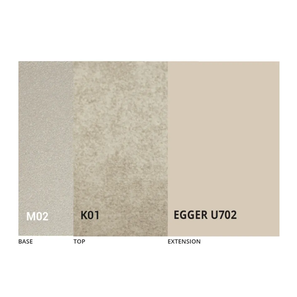 Masuta de cafea transformabila in metal si design din ceramica Made in Italy - Saturn Viadurini