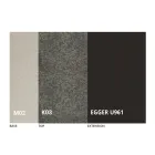 Masuta de cafea transformabila in metal si design din ceramica Made in Italy - Saturn Viadurini