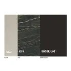 Masuta de cafea transformabila in metal si design din ceramica Made in Italy - Saturn Viadurini