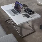 Masuta de cafea transformabila in masa din lemn fabricata in Italia - Aikido Viadurini