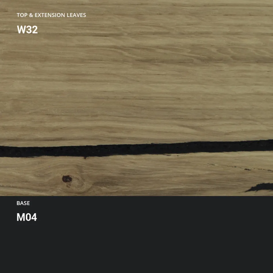 Masuta de cafea transformabila in masa din lemn fabricata in Italia - Polar Viadurini