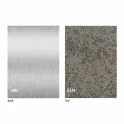 Masa de cafea moderna transformabila cu efect de mortar Top Made in Italy - Salomon Viadurini