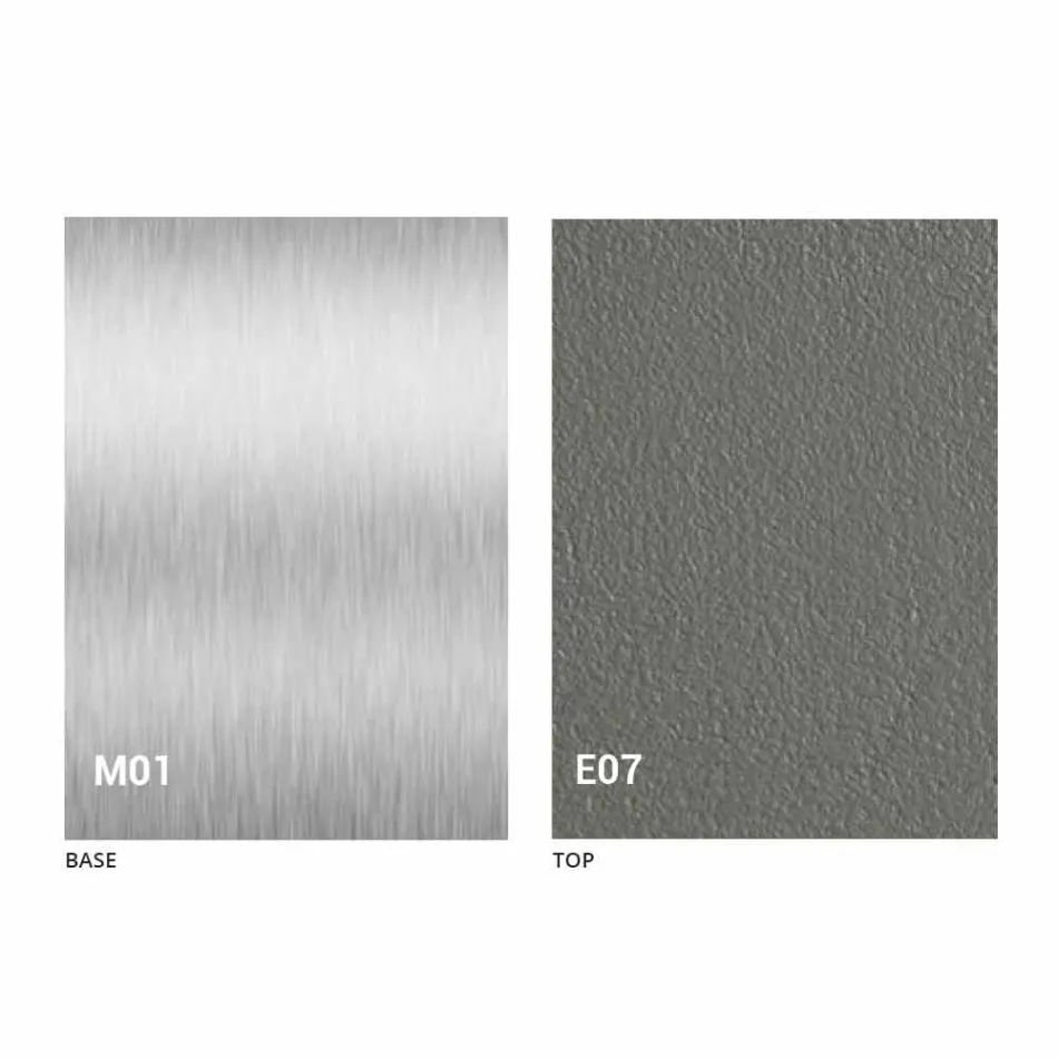 Masa de cafea moderna transformabila cu efect de mortar Top Made in Italy - Salomon Viadurini