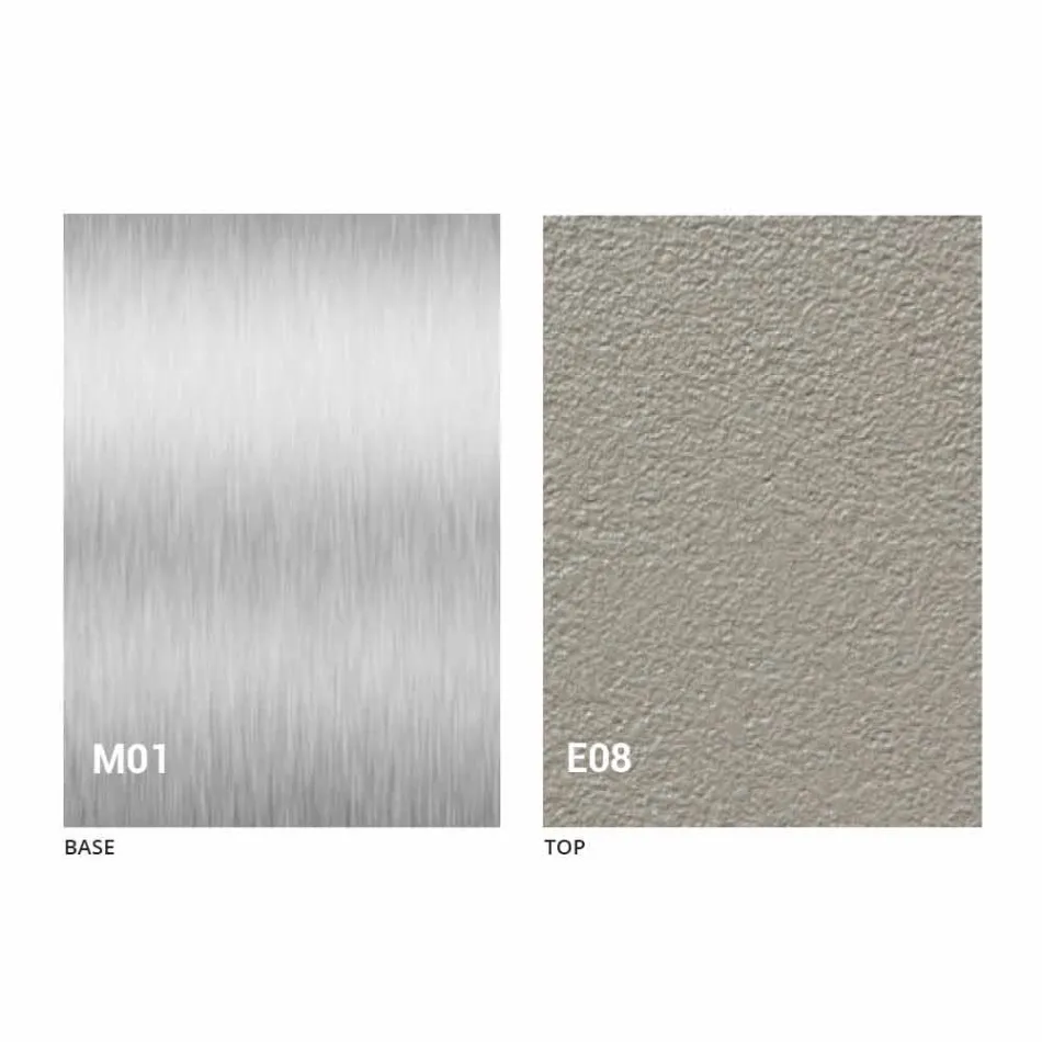 Masa de cafea moderna transformabila cu efect de mortar Top Made in Italy - Salomon Viadurini