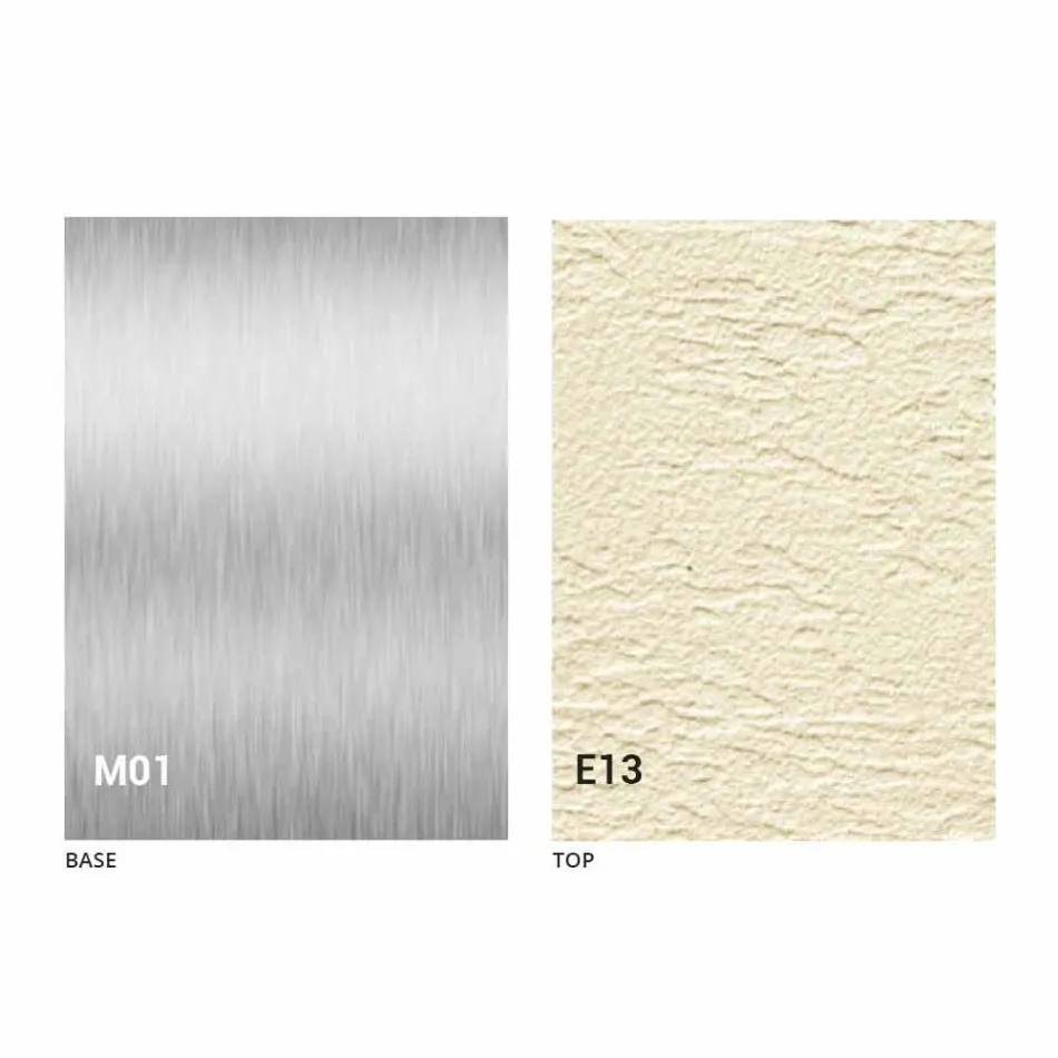 Masa de cafea moderna transformabila cu efect de mortar Top Made in Italy - Salomon Viadurini