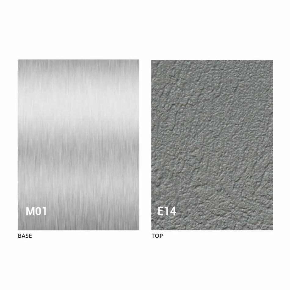 Masa de cafea moderna transformabila cu efect de mortar Top Made in Italy - Salomon Viadurini