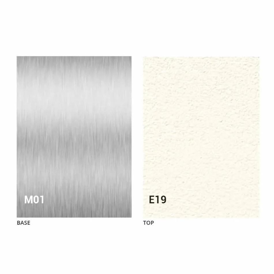 Masa de cafea moderna transformabila cu efect de mortar Top Made in Italy - Salomon Viadurini