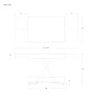 Masuta de cafea transformabila moderna din metal si lemn Made in Italy - Univers Viadurini