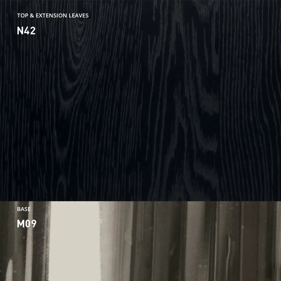 Masuta de cafea transformabila moderna din metal si lemn Made in Italy - Univers Viadurini