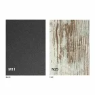 Masă de cafea transformabilă modernă din metal grafit și blat din lemn - Sistocle Viadurini