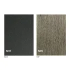 Masă de cafea transformabilă modernă din metal grafit și blat din lemn - Sistocle Viadurini