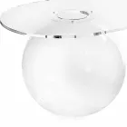 tabel transparent L90xH40xP48 cm design modern Bolly, realizate în Italia Viadurini