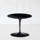 Masuta de cafea Eero Saarinen Tulip H 39 cu blat laminat lichid negru Made in Italy - Scarlet Viadurini