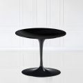 Masuta de cafea Tulip Eero Saarinen cu blat laminat lichid negru H 39 Made in Italy - Scarlet